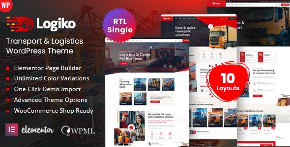 Logiko - Logistics Transport WordPress