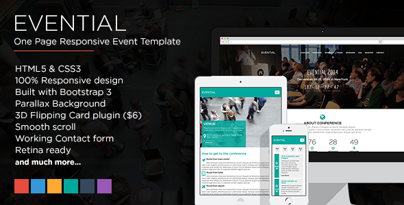 Evential - One Page Responsive Template