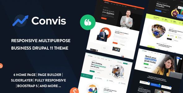 Convis - Responsive Multipurpose Business Drupal 11.3 Theme