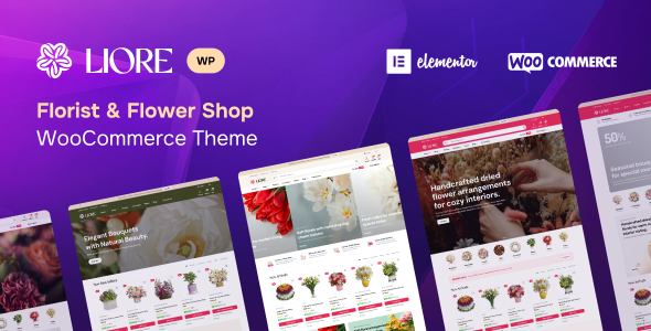 Liore - Florist & Flower Shop WooCommerce Theme