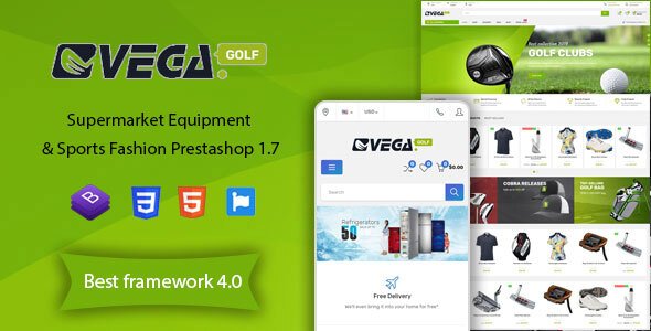 Vega Store – Supermarket Equipment & Sports Fashion PrestaShop Theme