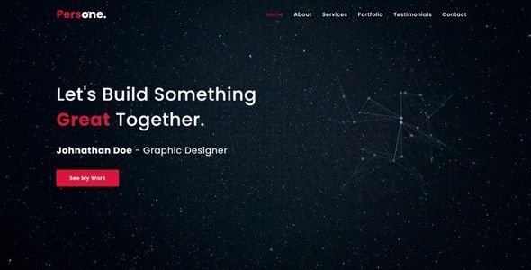 Persone - OnePage Responsive Personal Template
