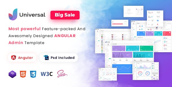 Universal - Angular 21 Admin Template