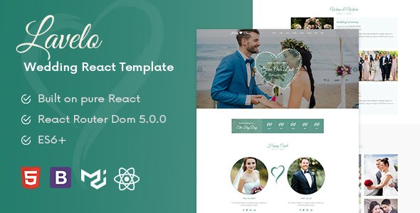 Lavelo - React Wedding Template