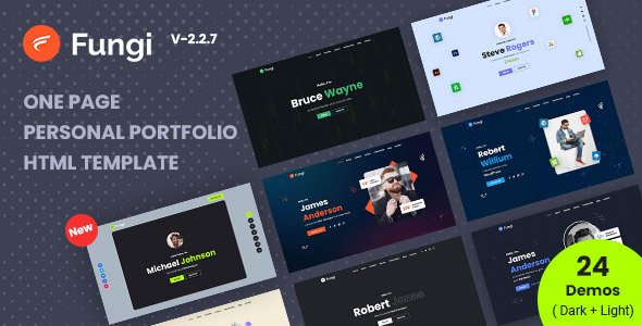 Fungi - Personal Portfolio Html Template