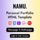 Namu - Personal Portfolio Template