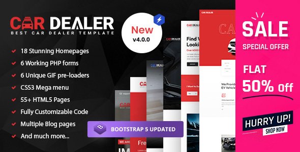Car Dealer - Automotive Responsive HTML5 Template