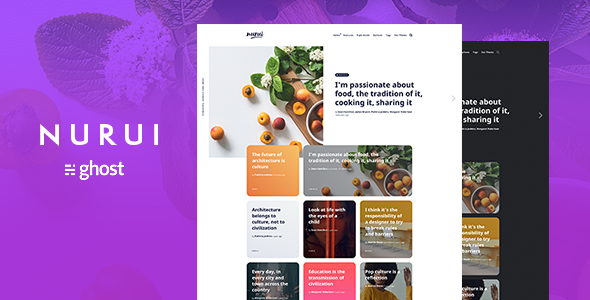 Nurui - Multipurpose Ghost Blog Theme