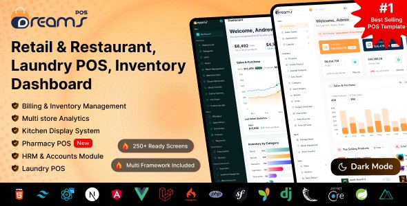 DreamsPOS - Nextjs, React POS & Inventory Management Admin Dashboard Template