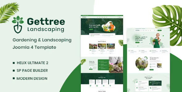 Gettree – Garden & Landscaping Joomla 6 Template