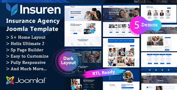 Insuren - Insurance Agency Joomla 6 Template