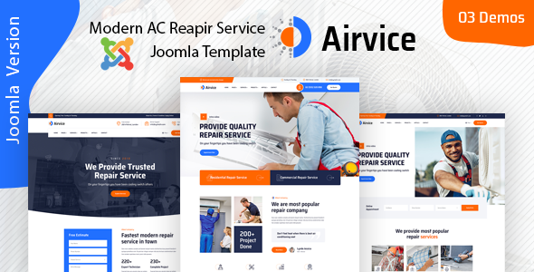 Airvice - Joomla 6 AC Repair Services Template