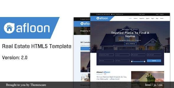 Afloon - Real Estate HTML5 Template