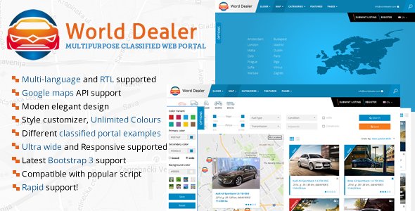 Car Dealer Classified Directory Template