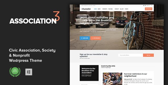 Association - Civic and Third Sector Nonprofit WordPress Theme