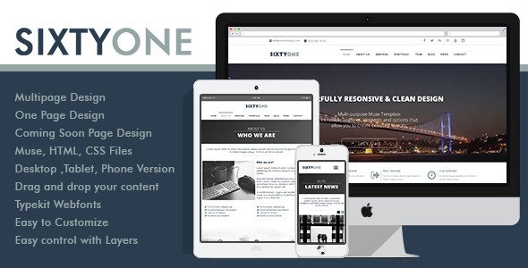 SixtyOne Multipurpose Muse Template