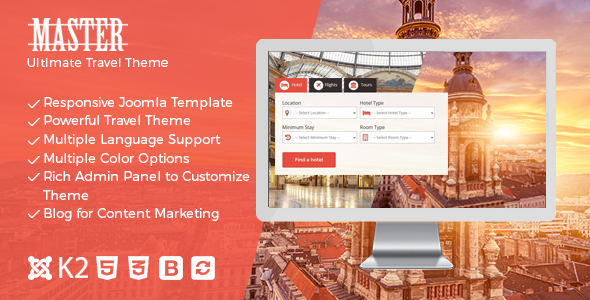 Master - Ultimate Travel Theme for Joomla