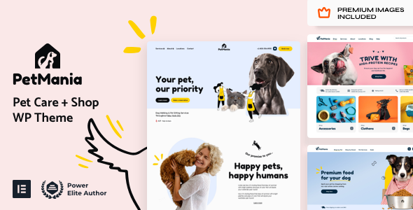 Pet Mania - Pet Shop WordPress Theme
