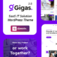 Gigas – SaaS WordPress Theme for Software Startups & App Landing Pages