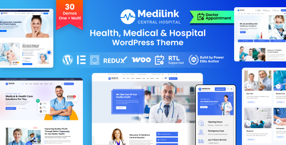 Medilink - Health & Medical WordPress Theme