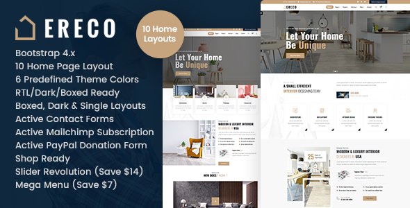 Ereco – Architecture & Interior Design HTML Template