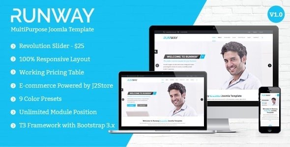 Runway - Responsive Multipurpose Joomla Template