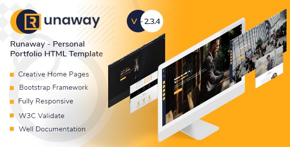 Runaway - Personal Portfolio Template