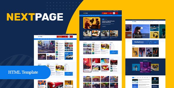 Nextpage - Newspaper,  Magazine , Food HTML Template