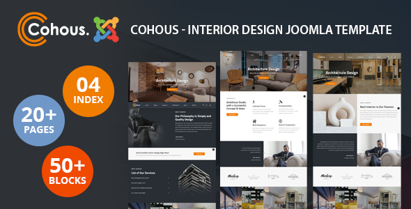 Cohous - Joomla 6 Architecture and Interior Design Template
