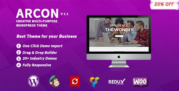 Arcon - Creative Multi-Purpose WordPress Theme