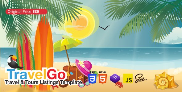 TravelGo - Travel and Tours Listings HTML Template