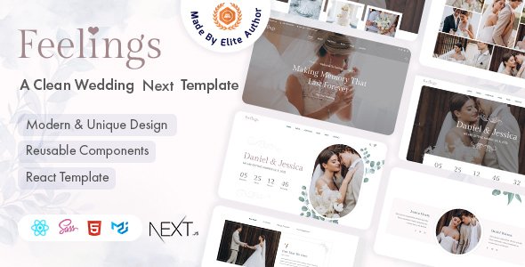 Feelings - Wedding & Wedding Planner Next Js Template