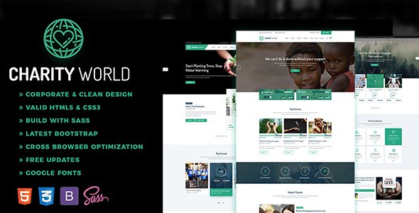 Charity World - Nonprofit HTML Template