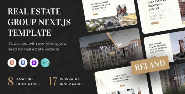 Reland - Real Estate Group NextJS 16 Template