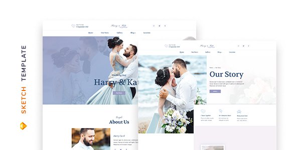 Lovedy – Wedding Template for Sketch
