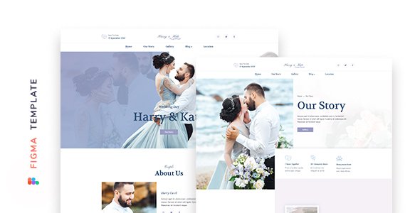 Lovedy – Wedding Template for Figma