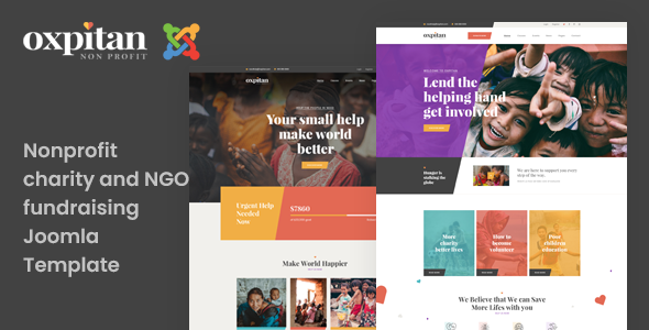 Oxpitan - Joomla 6 Nonprofit Charity and Fundraising Template