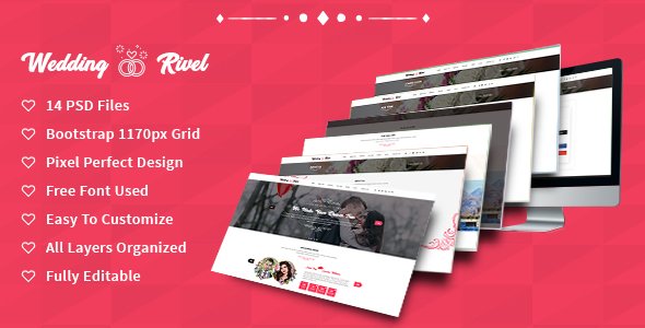 Wedding Rivel PSD Template