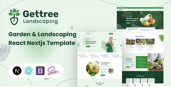 Gettree – Garden & Landscaping React Nextjs Template
