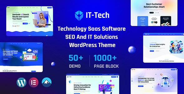 IT-Tech – IT Solutions & SaaS Technology WordPress Theme