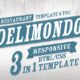 Delimondo Fully Responsive HTML | 3 Styles