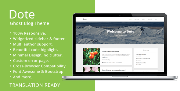 Dote - Responsive Minimal Ghost Theme