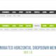 Animated Horizontal Dropdown Menu