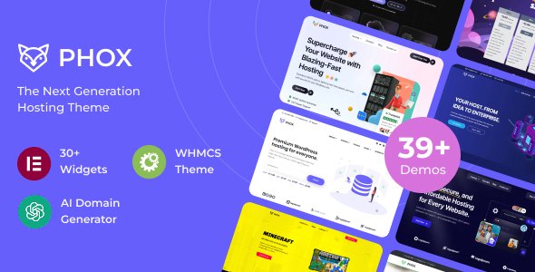 Phox - Hosting WordPress & WHMCS Theme