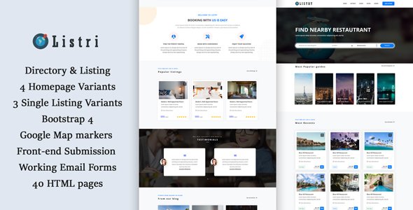 listry – Directory & Listing HTML Template