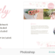 Lovely - Soft Pink Floral Photoshop