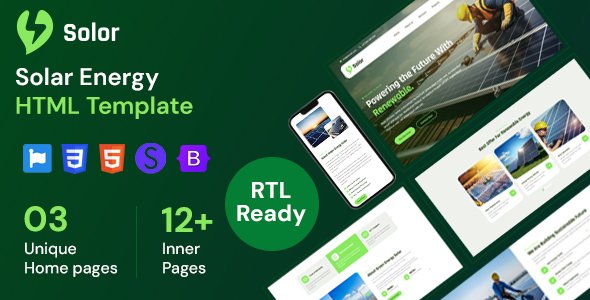 Solor - Solar Energy HTML Template