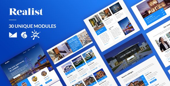 Realist Email-Template + Online Builder