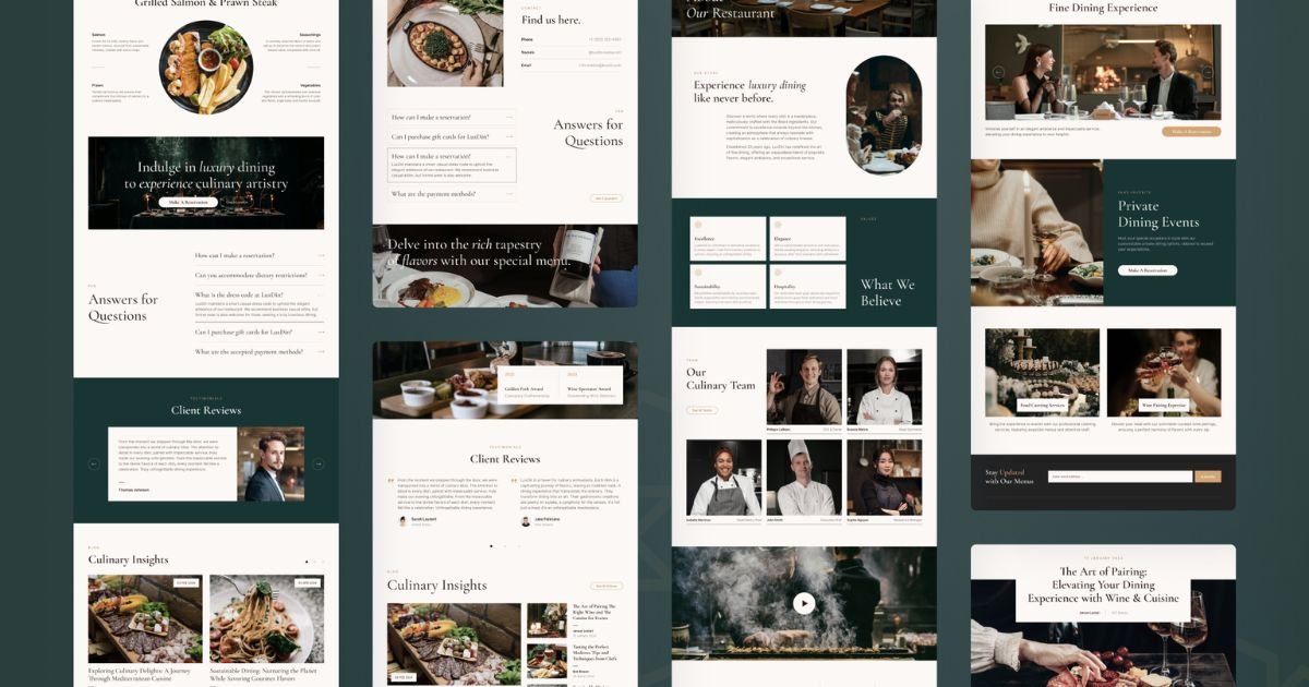 Understanding Restaurant Website Templates