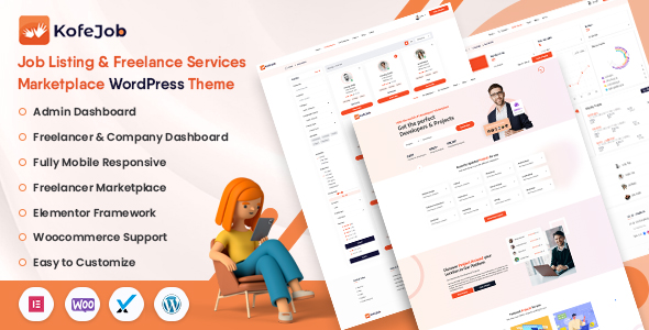 KofeJob - Job Board and Freelance Marketplace WordPress Theme